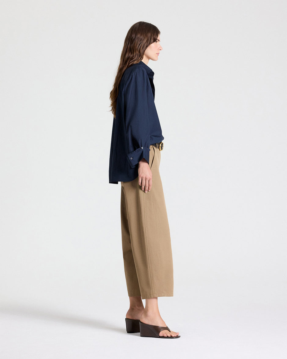TWP Midnight Next Morning Shirt in Superfine Cotton view 6