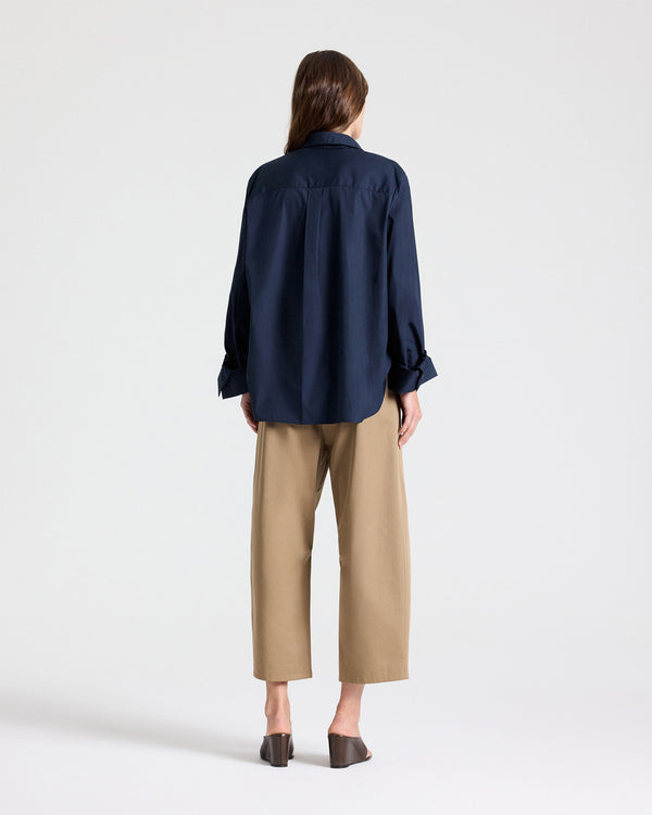 TWP Midnight Next Morning Shirt in Superfine Cotton view 7