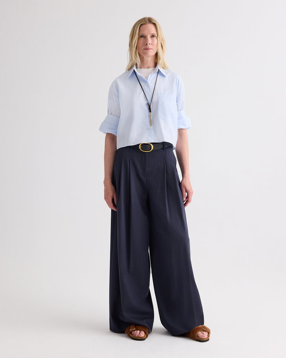 TWP Baby blue Next Ex Shirt in Superfine Cotton view 2