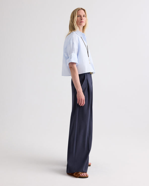 TWP Baby blue Next Ex Shirt in Superfine Cotton view 4
