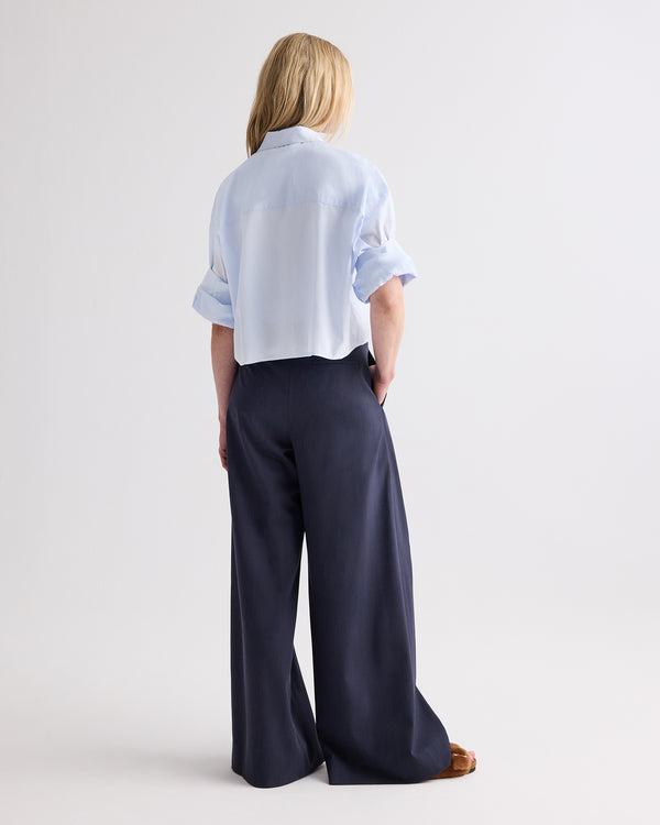 TWP Baby blue Next Ex Shirt in Superfine Cotton view 5