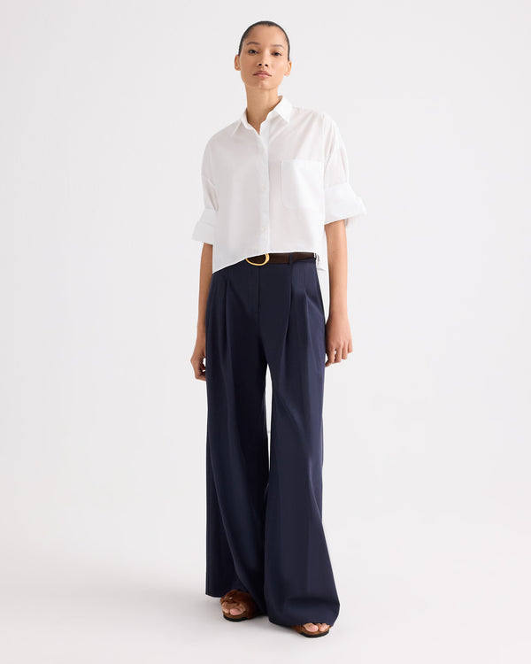 TWP White Next Ex Shirt in Superfine Cotton view 2