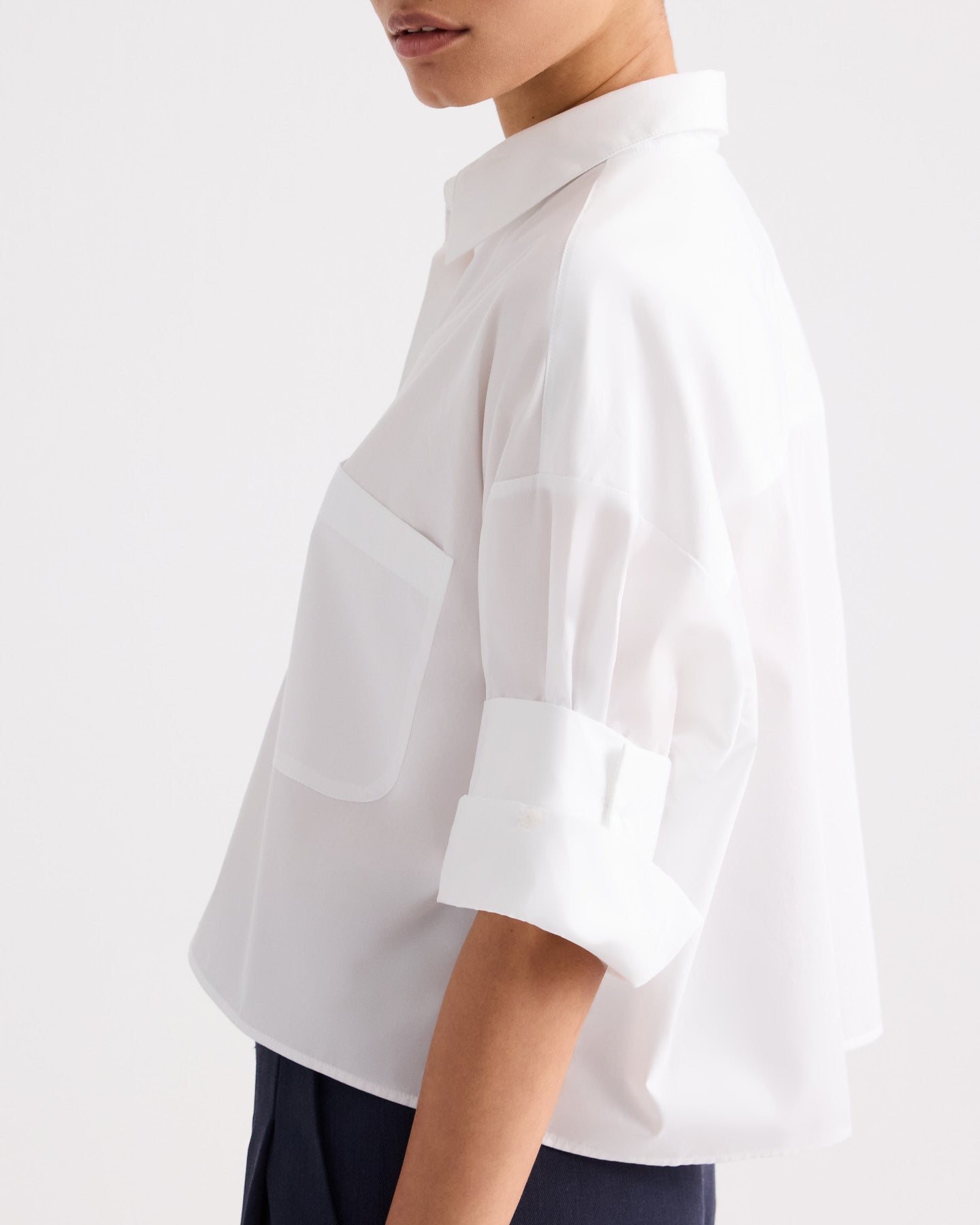 TWP White Next Ex Shirt in Superfine Cotton view 4