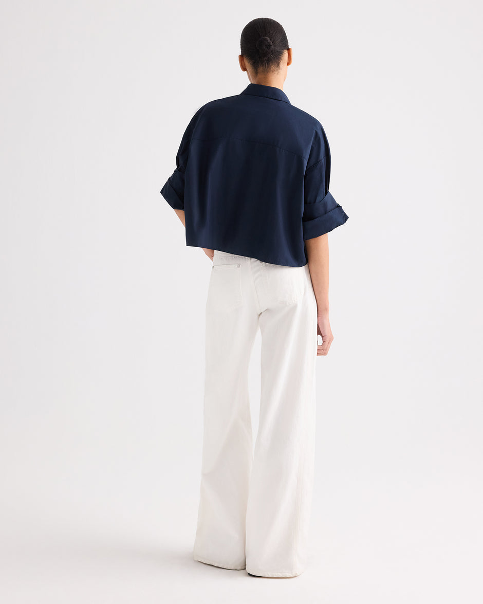 TWP Midnight Next Ex Shirt in superfine cotton view 5