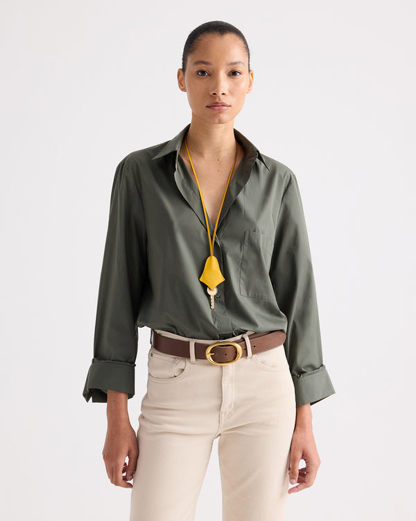 TWP Soliel Key Necklace in Leather view 2