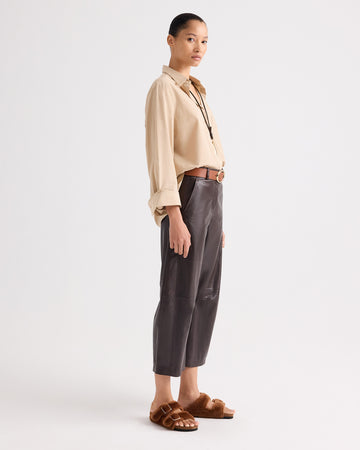 TWP Sandstone Next Morning Shirt in Superfine Cotton view 4