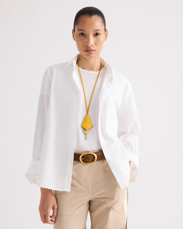 TWP White Next Morning Shirt in Superfine Cotton view 1