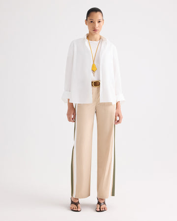 TWP White Next Morning Shirt in Superfine Cotton view 2