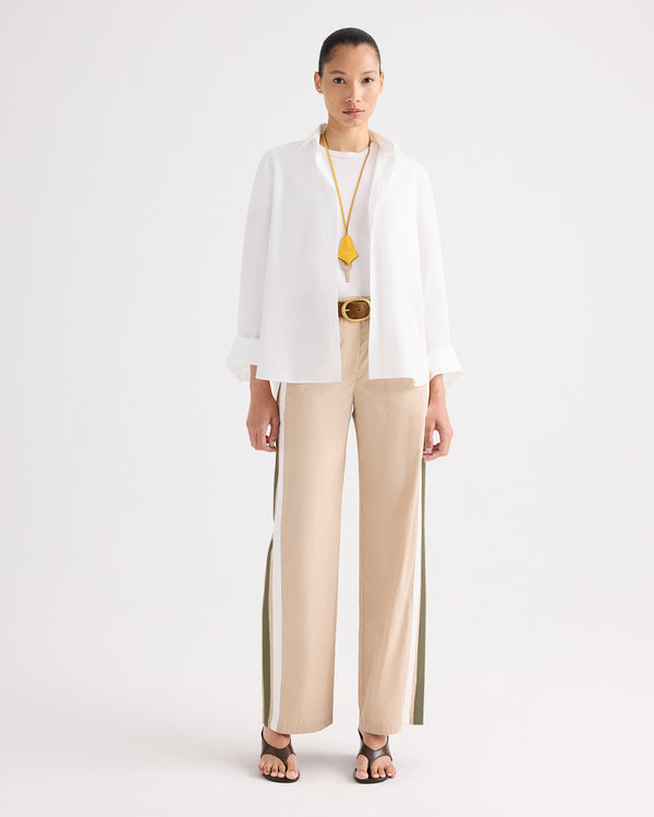 TWP White Next Morning Shirt in Superfine Cotton view 2