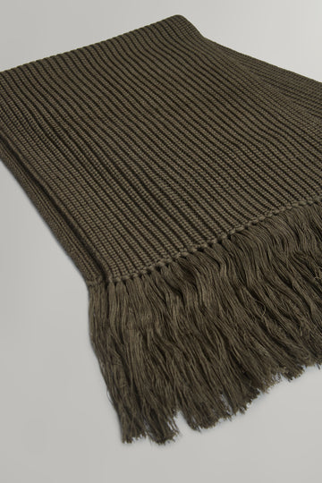 TWP Camouflage Oversized Scarf in Italian Wool view 2