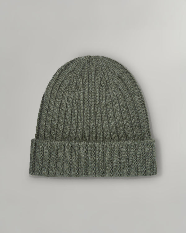 TWP Dark olive Cashmere Beanie view 1