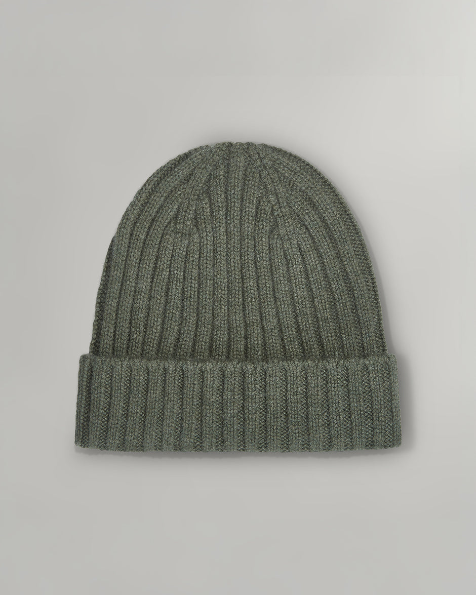 TWP Dark olive Cashmere Beanie view 1