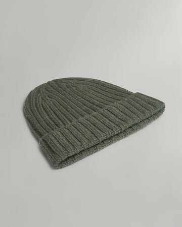 TWP Dark olive Cashmere Beanie view 2