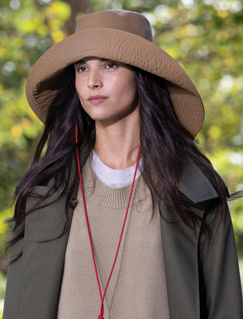 TWP British khaki/red Nantucket Sound Hat in Water Repellent Twill view 3