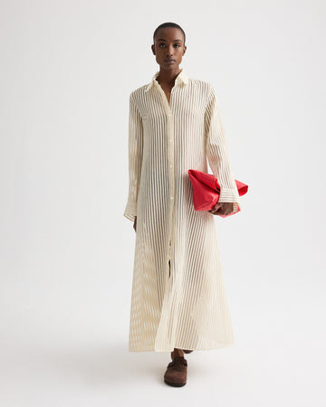 TWP Ivory / natural Jenny's Gown in Ribbon On Organza view 1