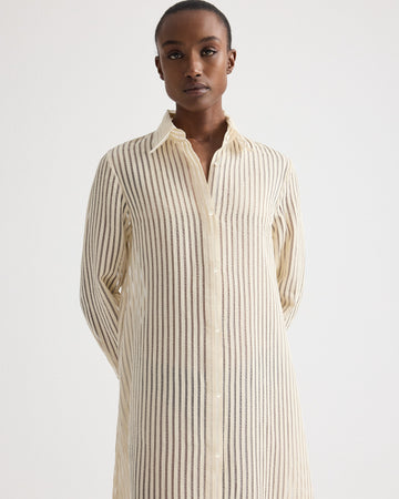 TWP Ivory / natural Jenny's Gown in Ribbon On Organza view 2