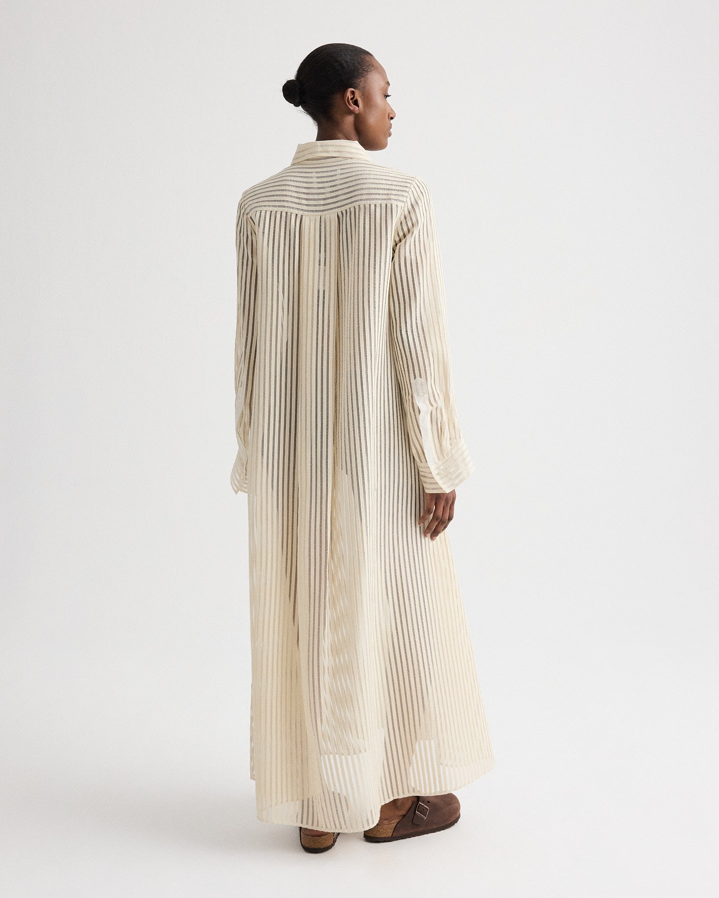 Ivory / natural Jenny's Gown in Ribbon On Organza | TWP