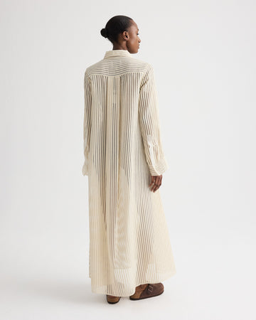 TWP Ivory / natural Jenny's Gown in Ribbon On Organza view 5