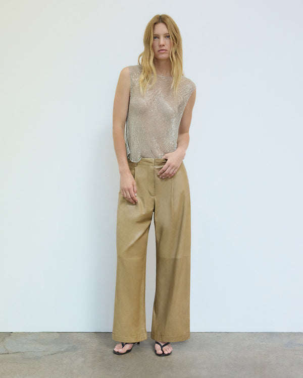 TWP Kelp Houston St. Pant in Paper Leather view 1