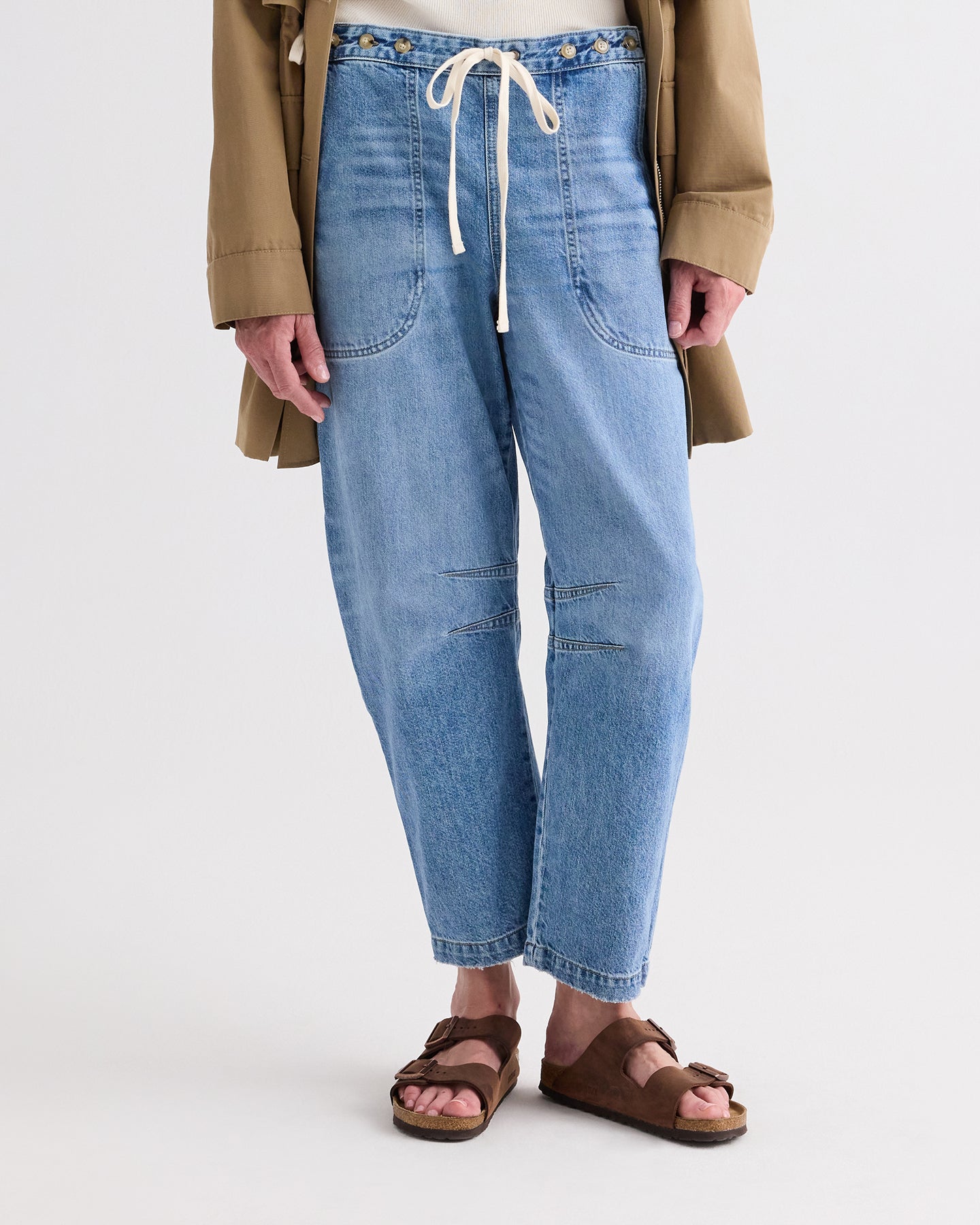 TWP Vintage wash Jetties Beach Jean in Vintage Wash Denim view 2