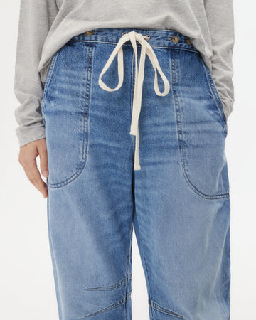 TWP Vintage wash Jetties Beach Jean in Vintage Wash Denim view 3