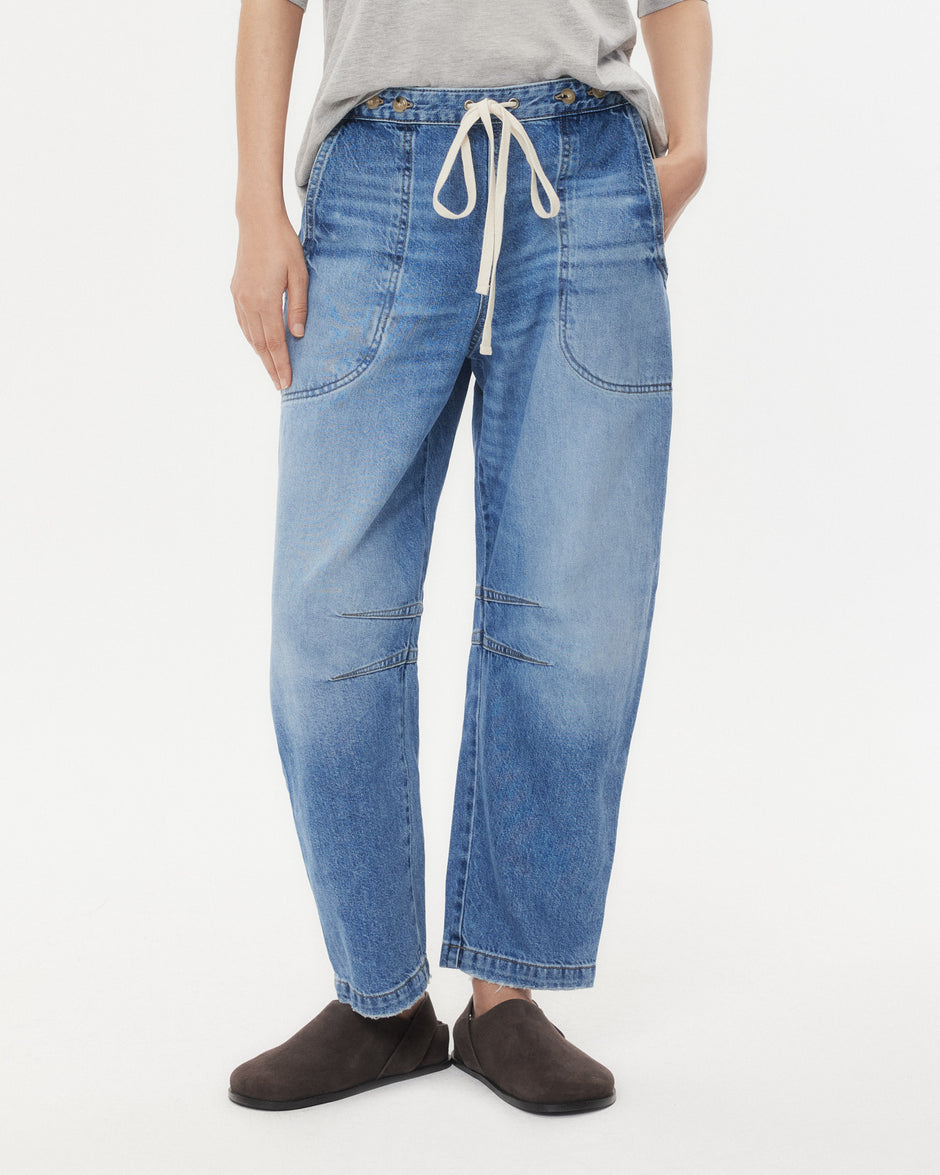 TWP Vintage wash Jetties Beach Jean in Vintage Wash Denim view 1