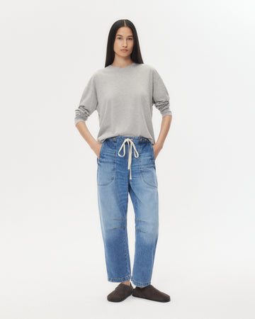 TWP Vintage wash Jetties Beach Jean in Vintage Wash Denim view 2