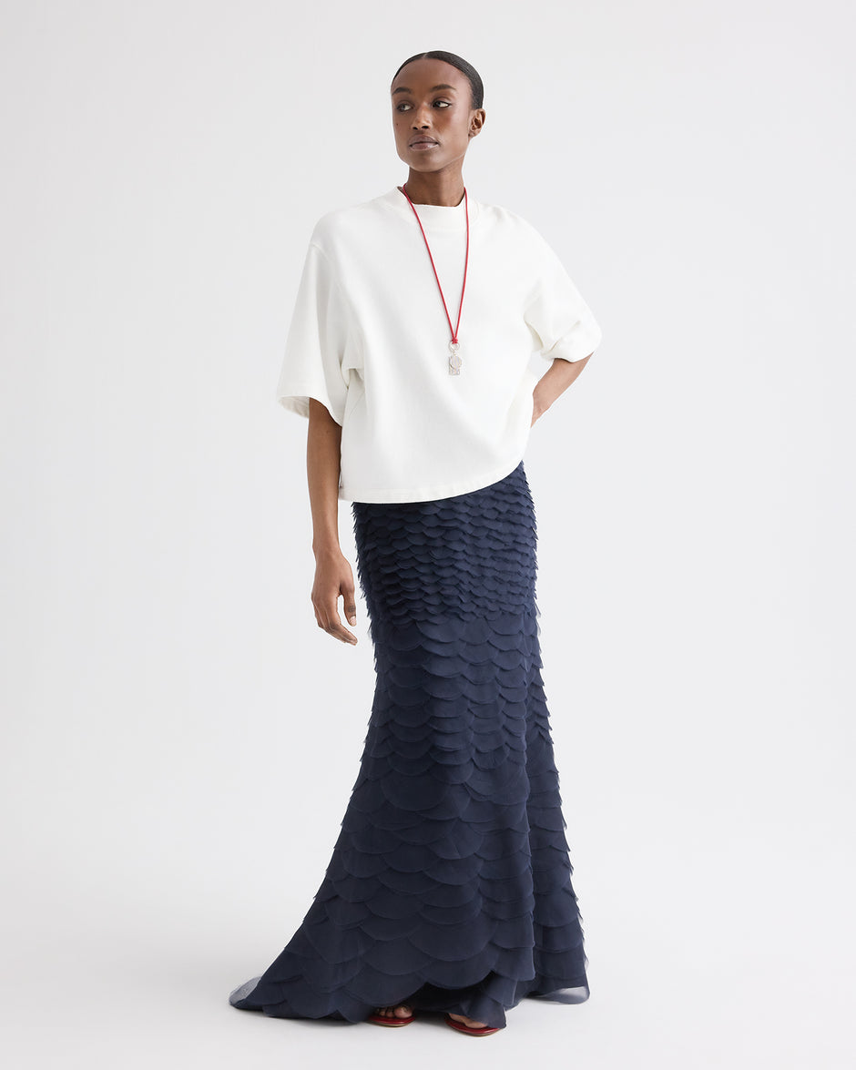 TWP Midnight Everlasting Love Skirt in Silk Organza view 1