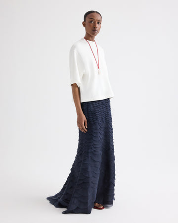 TWP Midnight Everlasting Love Skirt in Silk Organza view 3