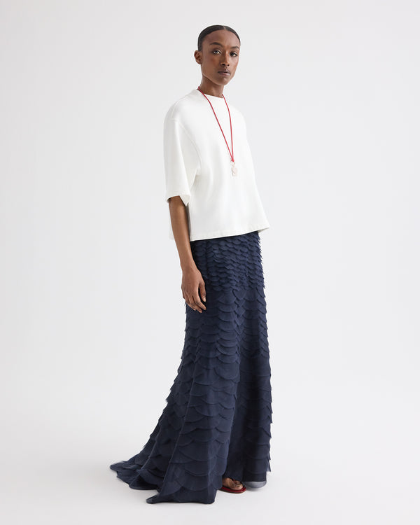 TWP Midnight Everlasting Love Skirt in Silk Organza view 3