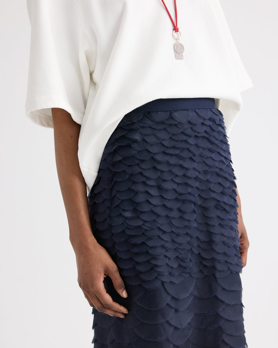 TWP Midnight Everlasting Love Skirt in Silk Organza view 4