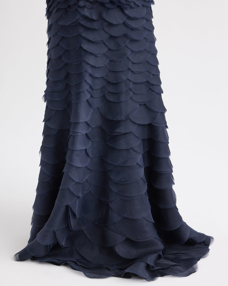 TWP Midnight Everlasting Love Skirt in Silk Organza view 2