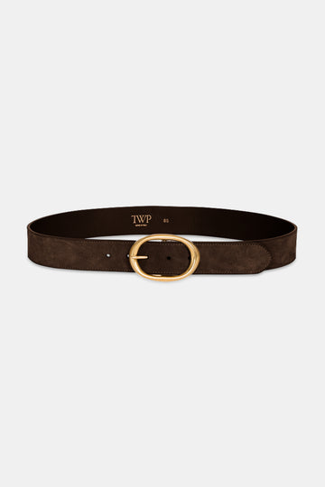 TWP Delicioso Wide Belt in Suede view 1