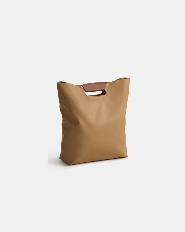 TWP Khaki Small Tarp Bag in Tarp / Leather view 1