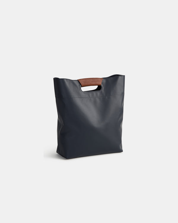 TWP Small Tarp Bag | Structured Carryall in Tarp & Leather