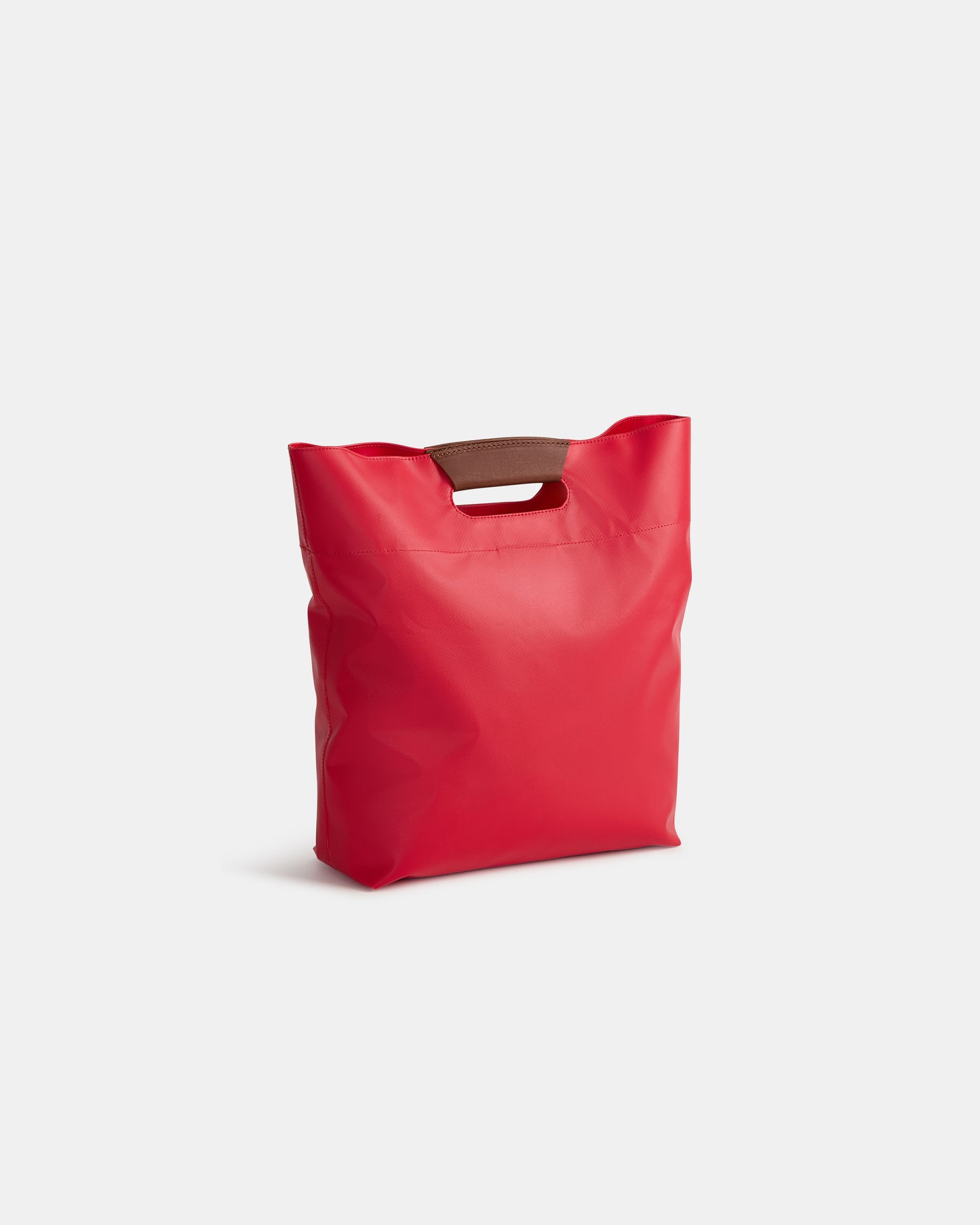 TWP Red Small Tarp Bag in Tarp / Leather view 1