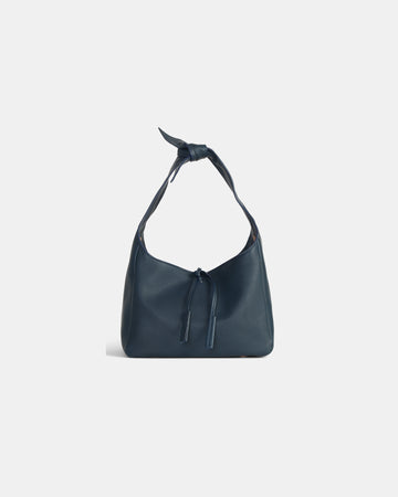 TWP Midnight Small Fisherman Bag with Ties in Leather view 1