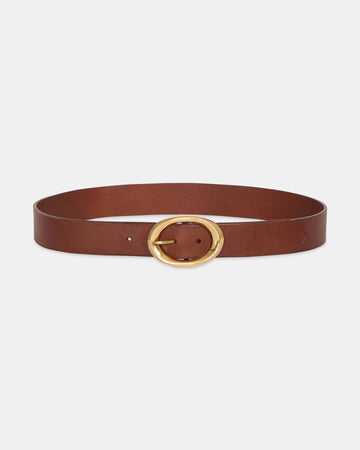 Wide Belt in Vachetta Leather