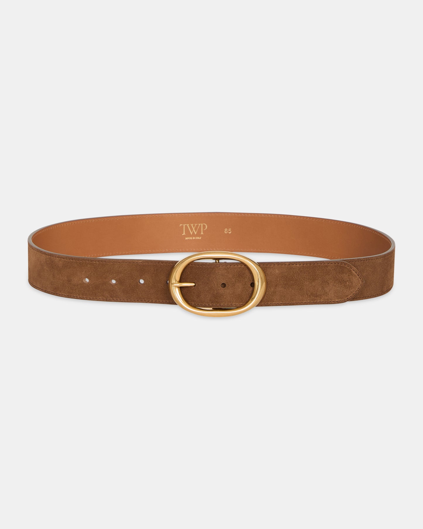 TWP Martora Wide Belt in Suede view 1