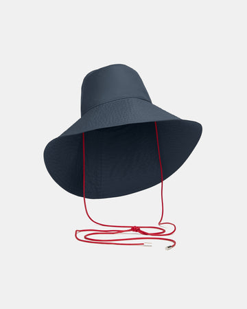 TWP Petrol / red Nantucket Sound Hat in Water Repellent Twill view 1