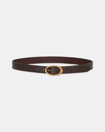 Narrow Belt in Leather