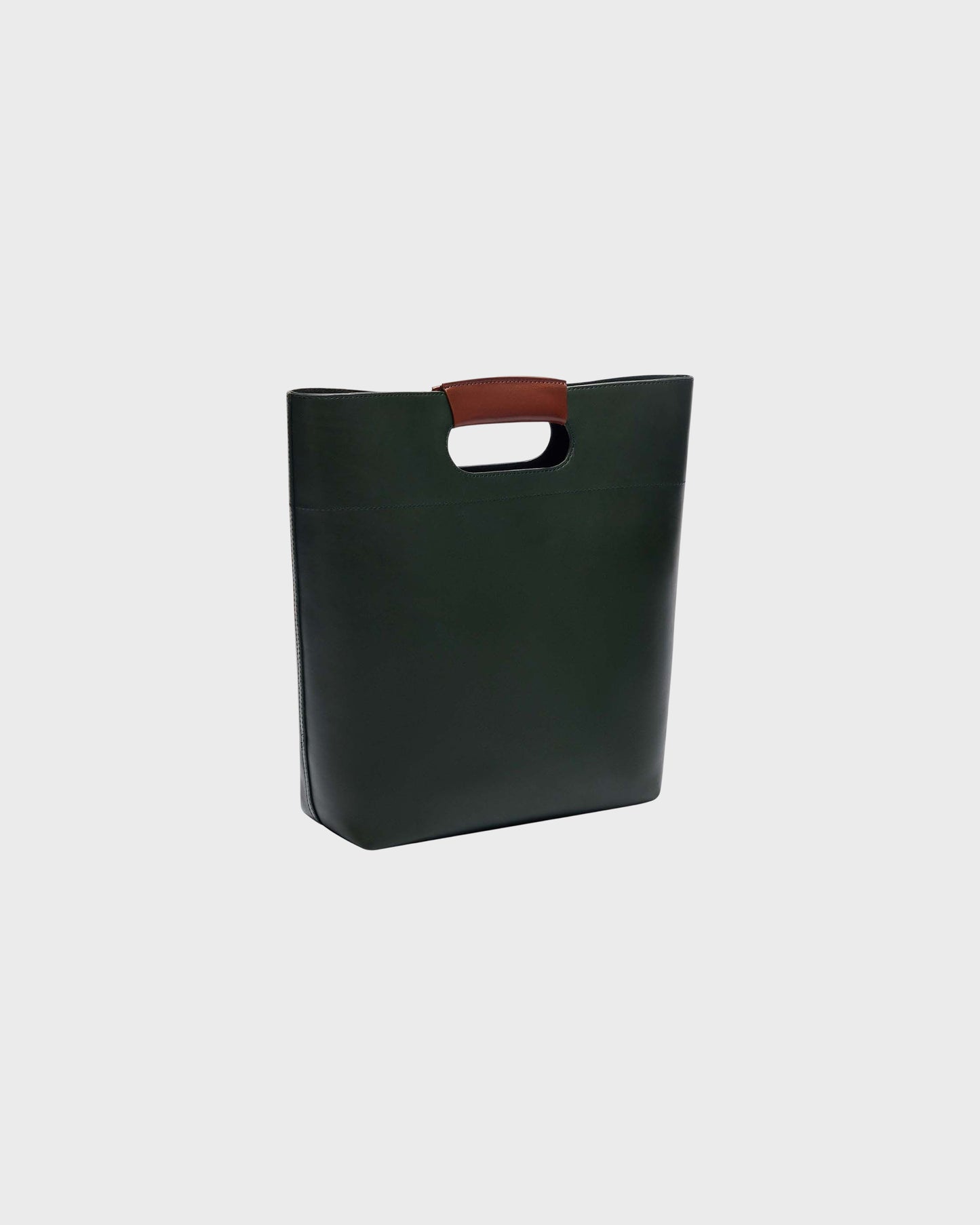 TWP Dark green Small Bucket Bag in Leather view 1