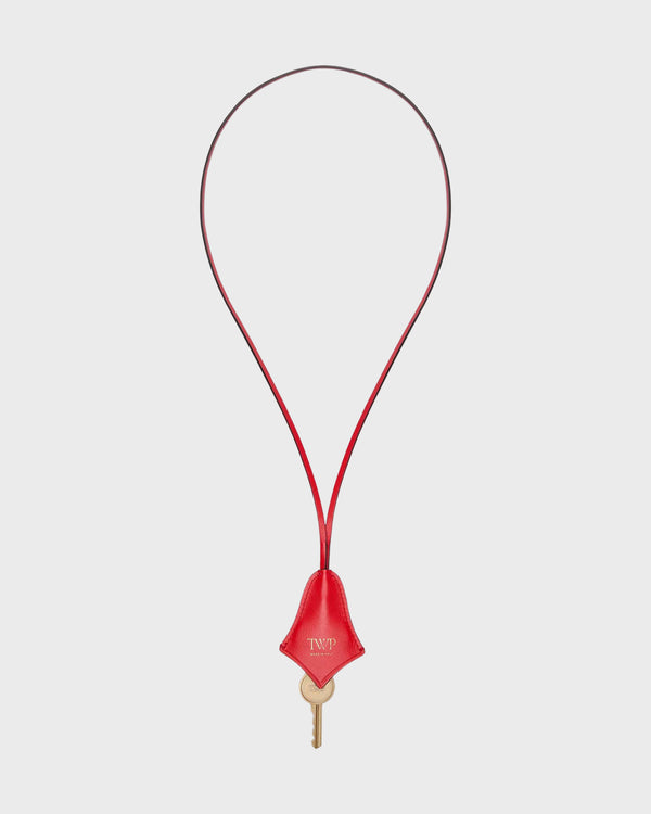 TWP Parrot Key Necklace in Leather view 1