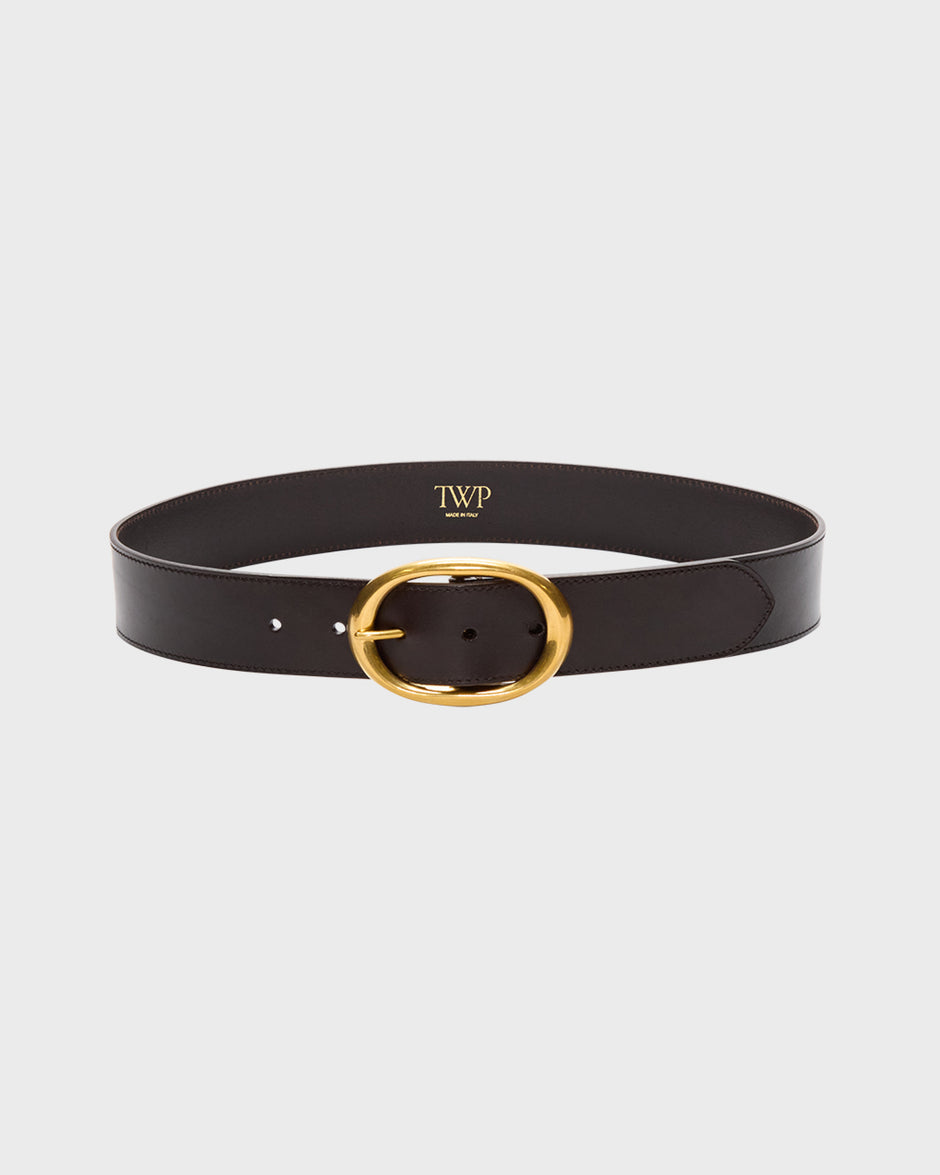 TWP Dakota Wide Belt in Vachetta Leather view 1