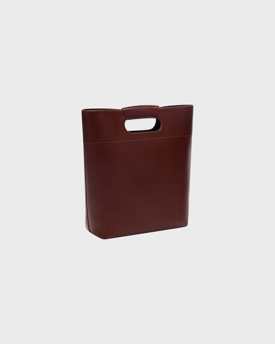 TWP Cognac Small Bucket Bag in Leather view 1