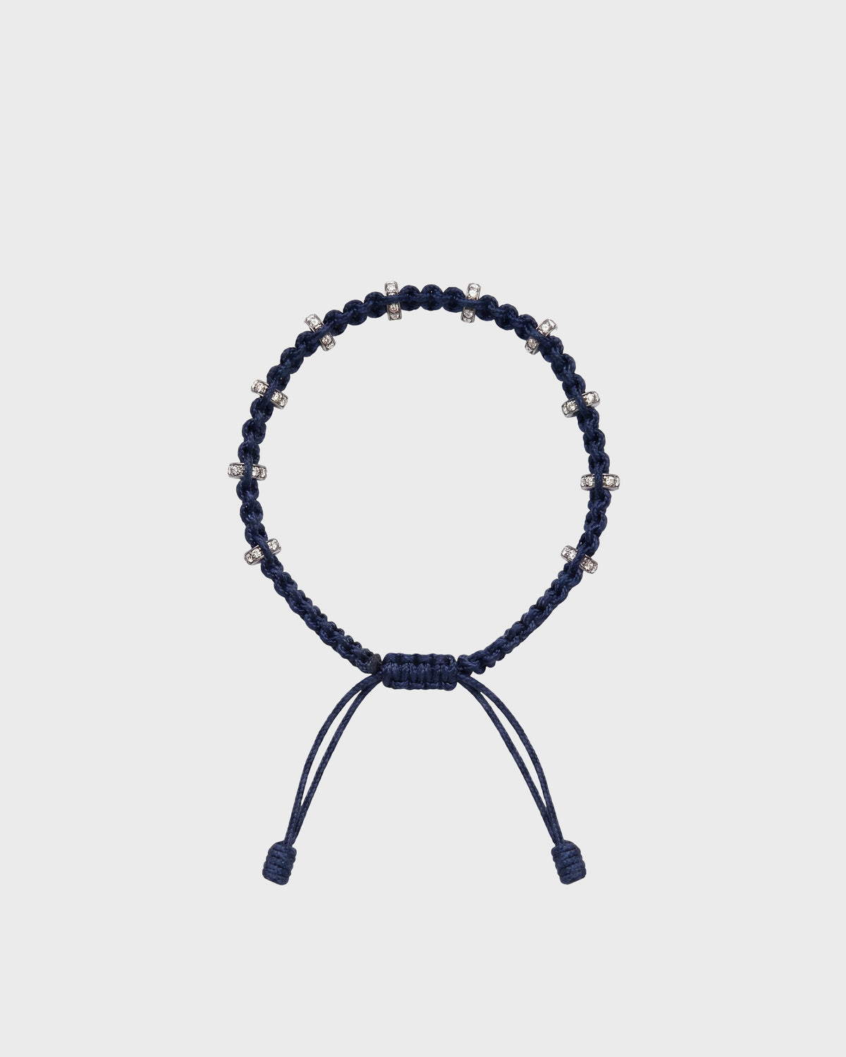 TWP Blue Blue Thread Bracelet x Single Silver Regular Full Size Roundel view 1