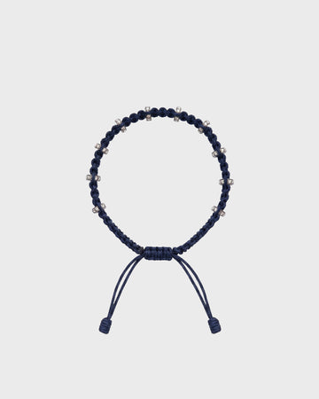 TWP Blue Blue Thread Bracelet x Single Silver Regular Full Size Roundel view 1