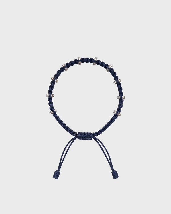 TWP Blue Blue Thread Bracelet x Single Silver Regular Full Size Roundel view 1