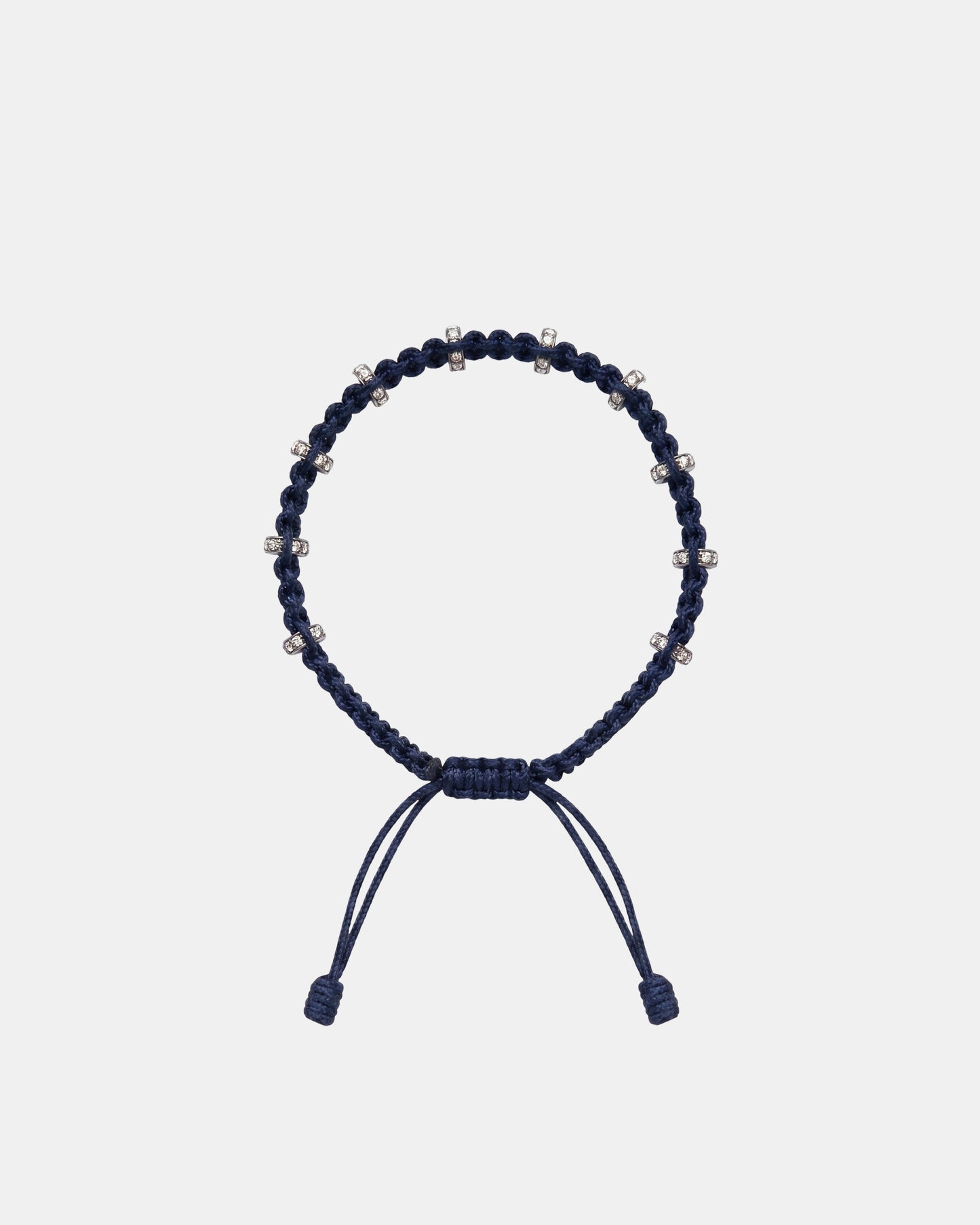 TWP Blue Blue Thread Bracelet x Single Silver Regular Full Size Roundel view 1