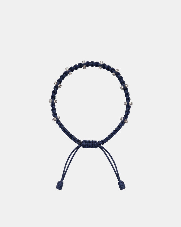 TWP Blue Blue Thread Bracelet x Single Silver Regular Full Size Roundel view 1